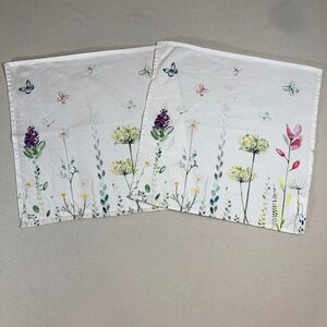 Maison d' Hermine Napkins "Botanical Fresh" Set of 2 Country Chic‎ Wildflower